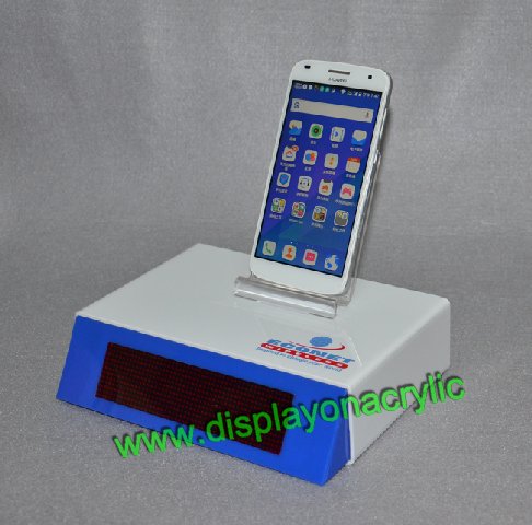 acrylic cellphone stand with led screen